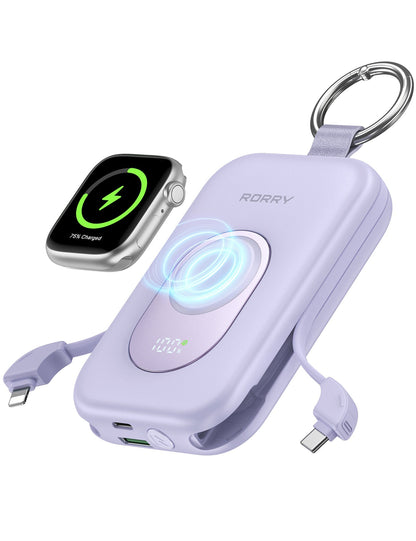 ARORY 10000mAh Portable Charger Keychain Power Bank 20W